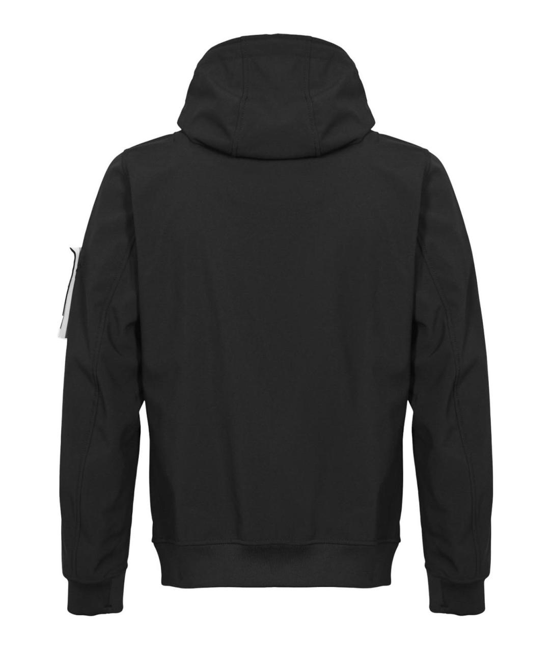 STONE ISLAND Черная полиэстеровая куртка, фото 2