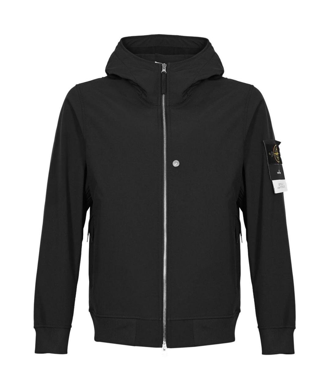 STONE ISLAND Черная полиэстеровая куртка, фото 1