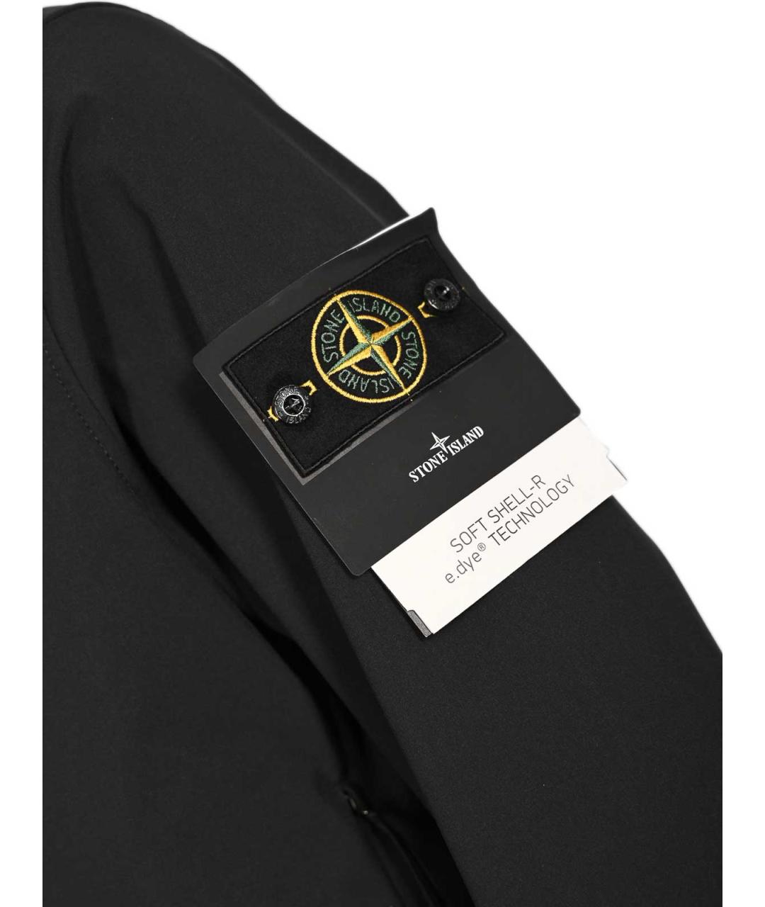 STONE ISLAND Черная полиэстеровая куртка, фото 3