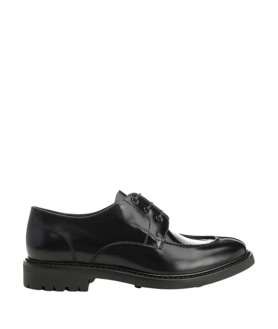 SAINT LAURENT Черные кожаные туфли, фото 1