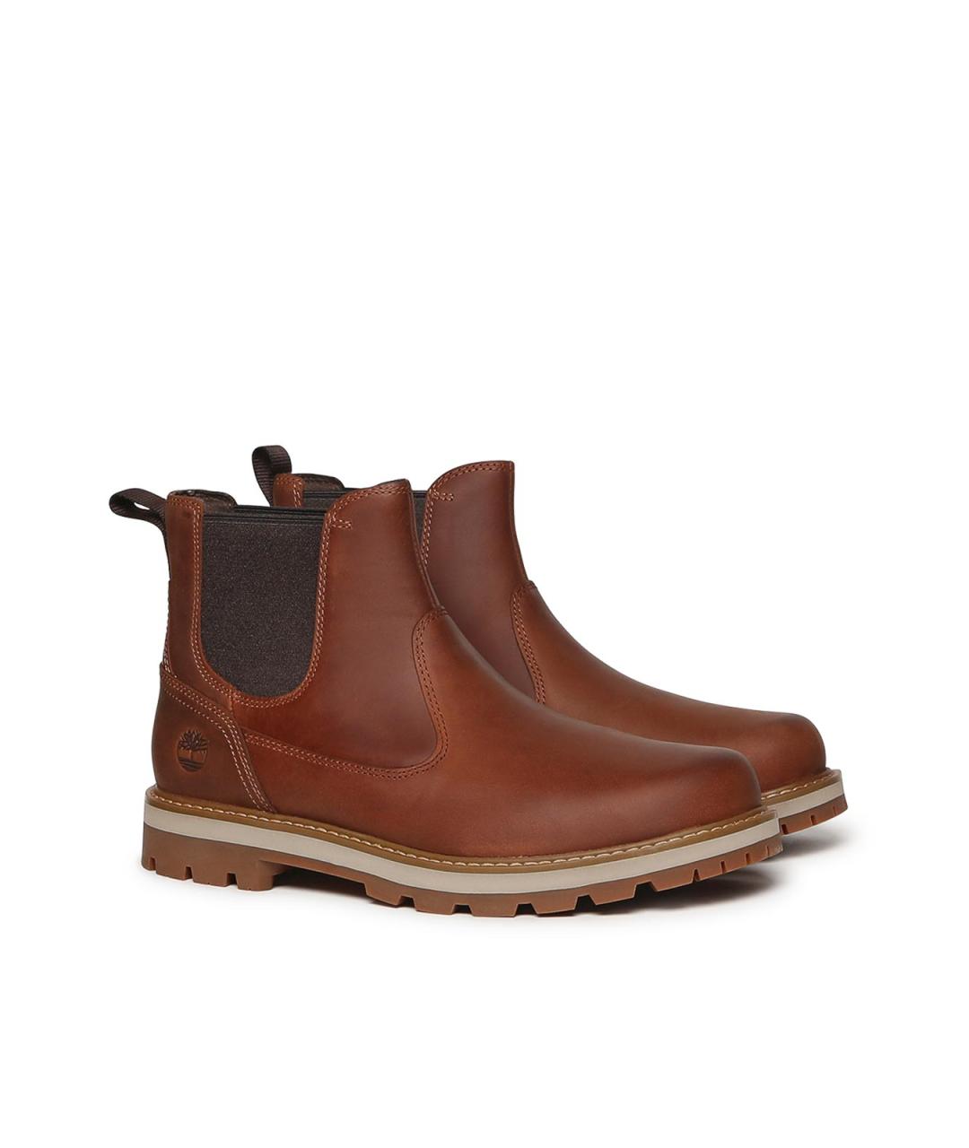 TIMBERLAND Коричневые кожаные высокие ботинки, фото 2
