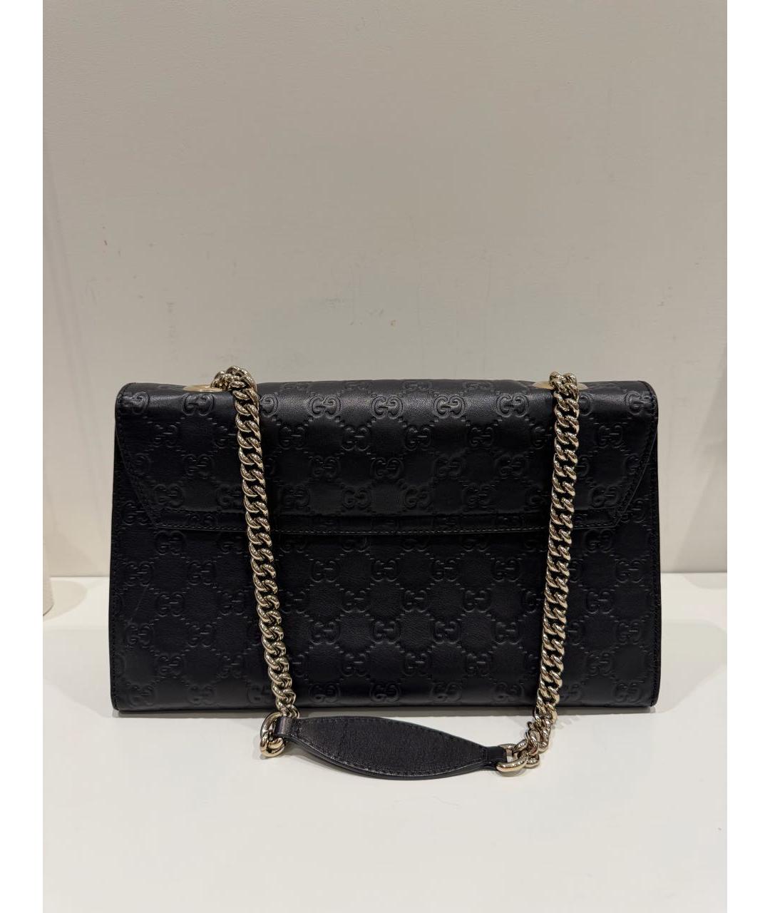 GUCCI Черная кожаная сумка через плечо, фото 3