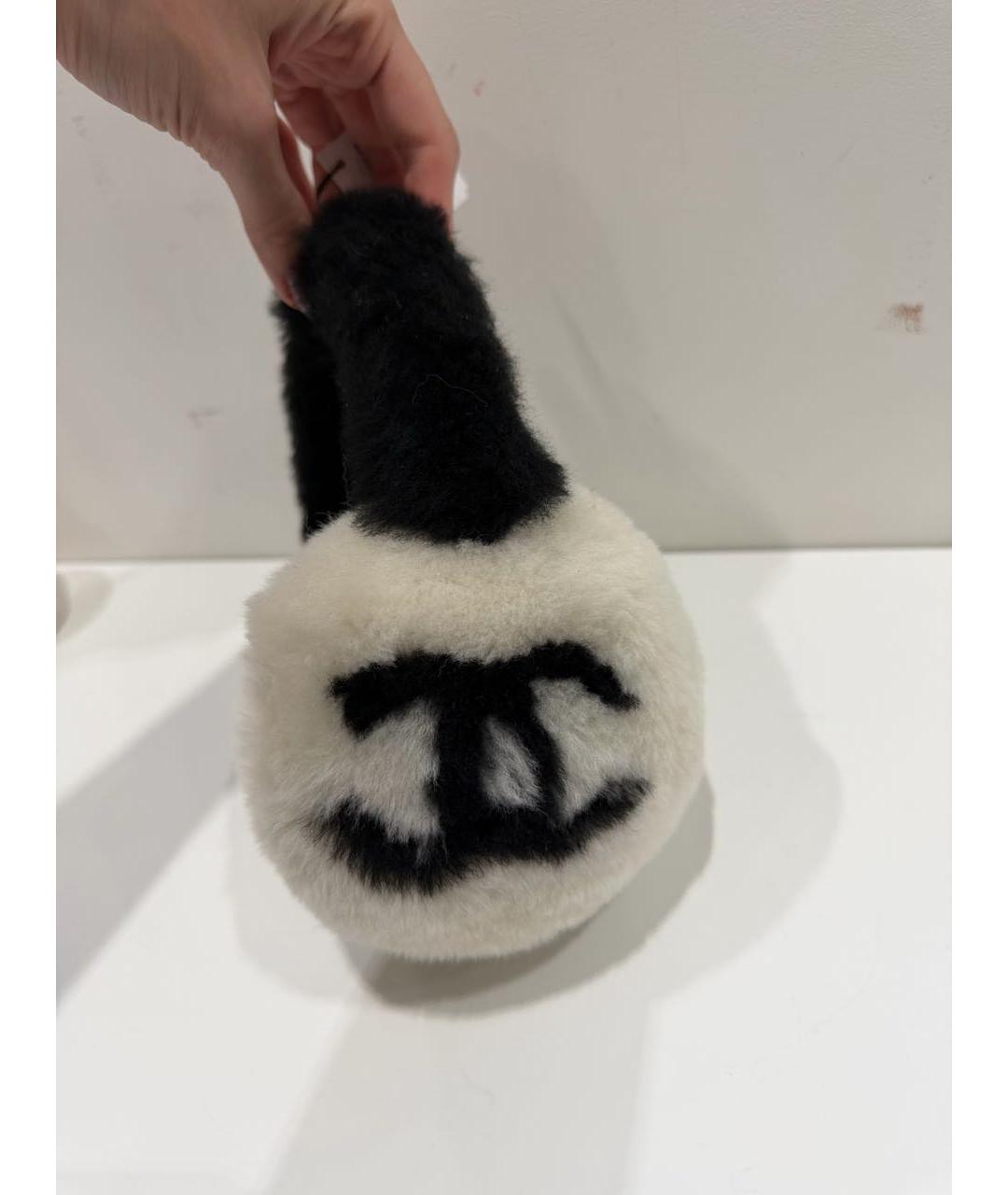 CHANEL Белые кожаные наушники, фото 2