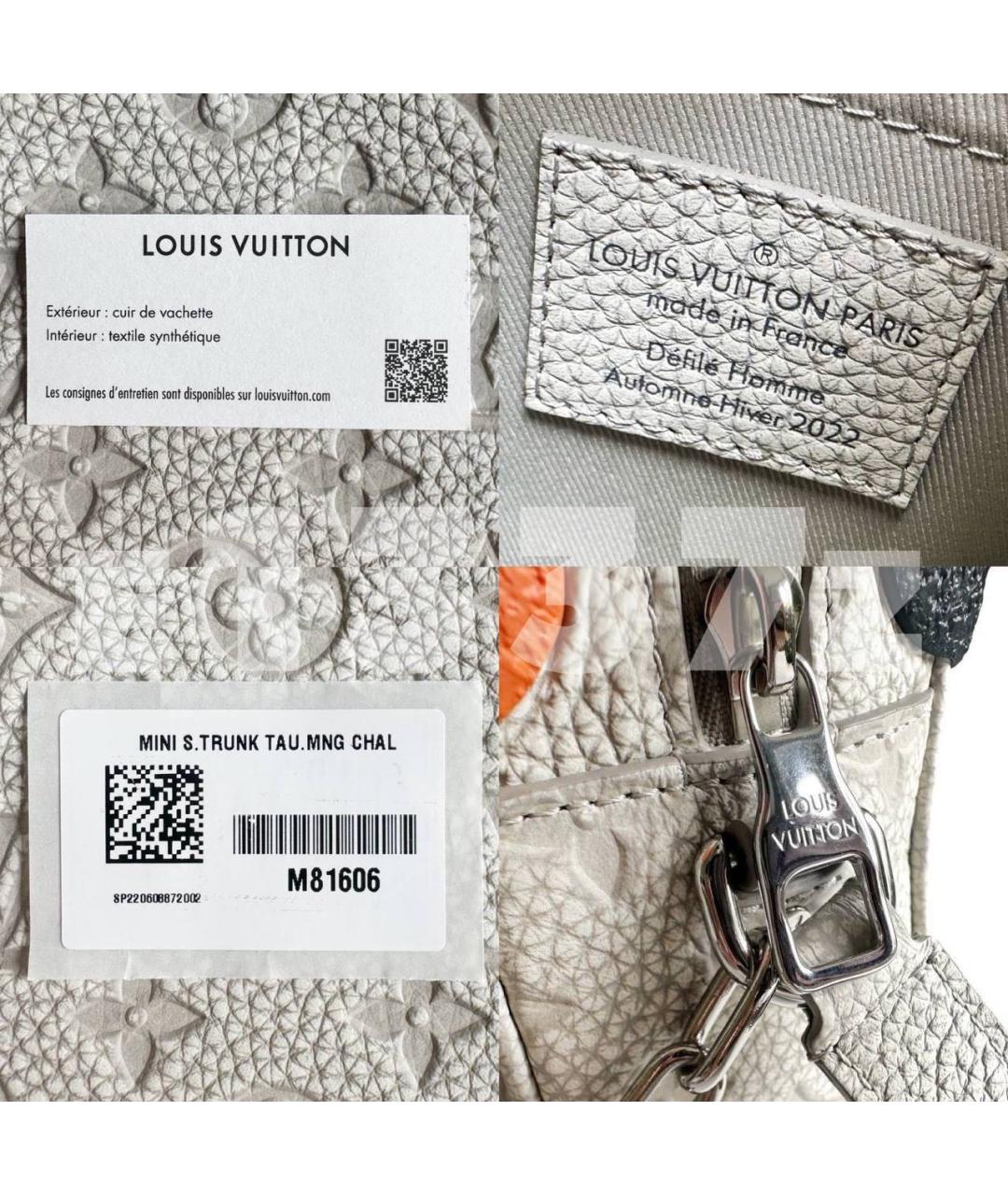 LOUIS VUITTON Белая кожаная сумка через плечо, фото 8