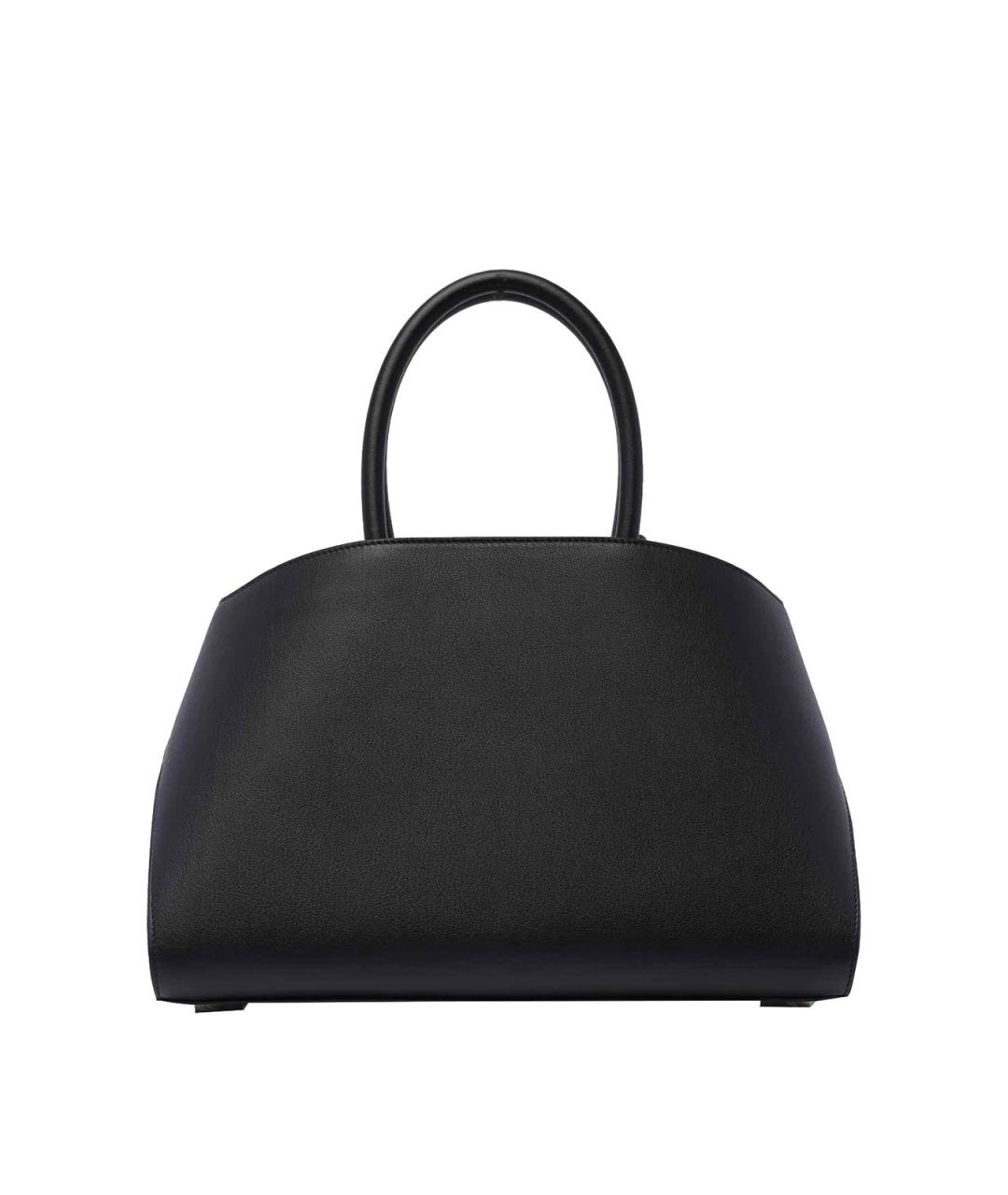 FERRAGAMO Черная кожаная сумка тоут, фото 3
