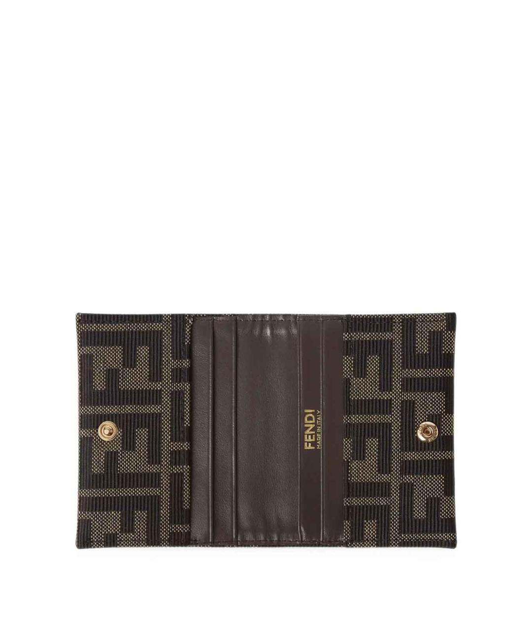 FENDI Коричневый кошелек, фото 2