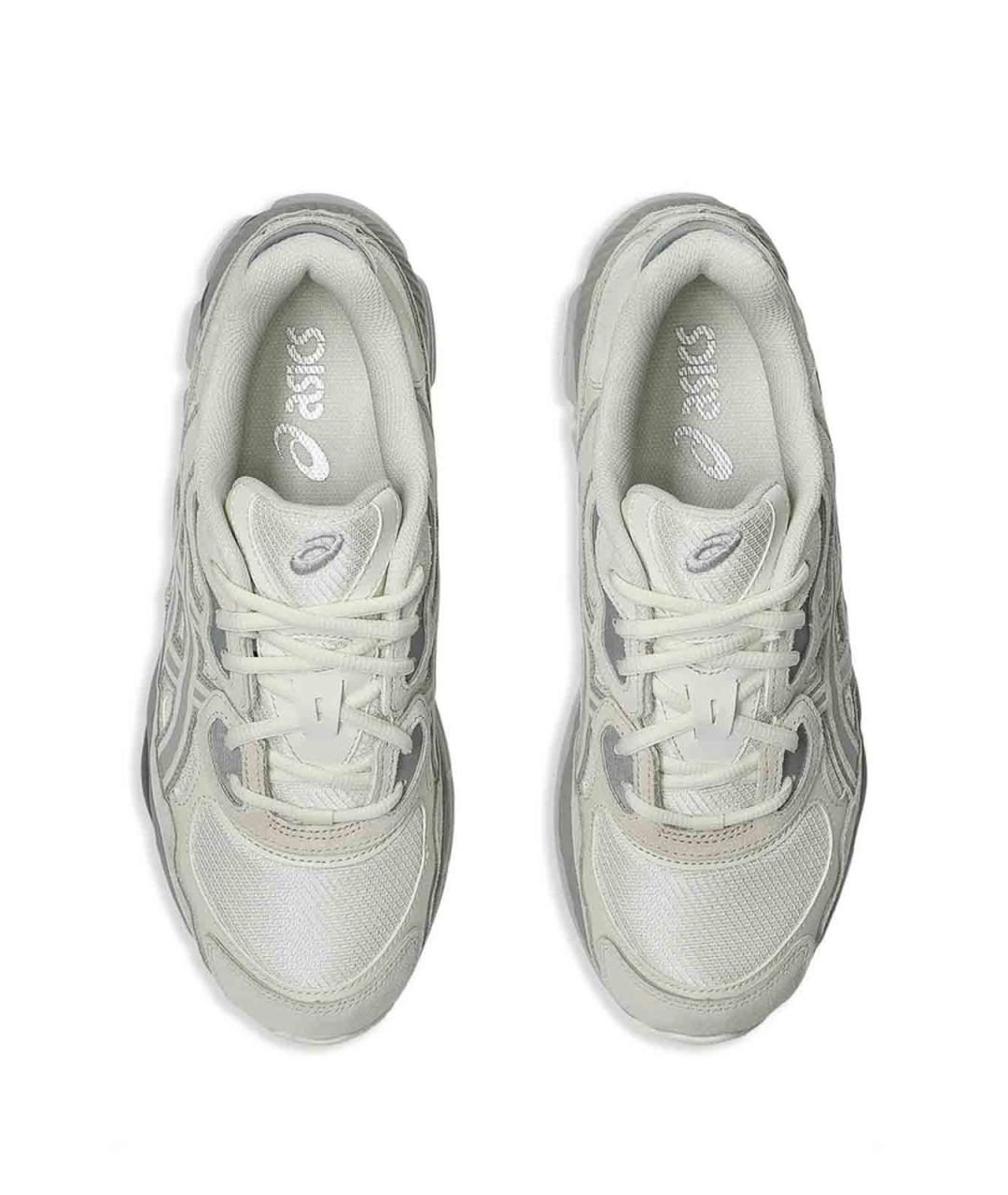 ASICS Белые замшевые низкие кроссовки / кеды, фото 3