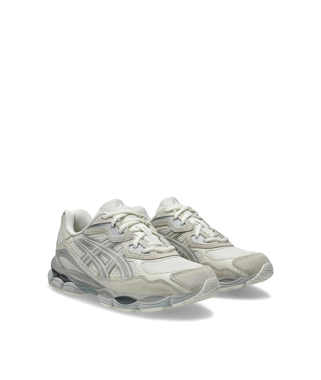 ASICS Белые замшевые низкие кроссовки / кеды, фото 2