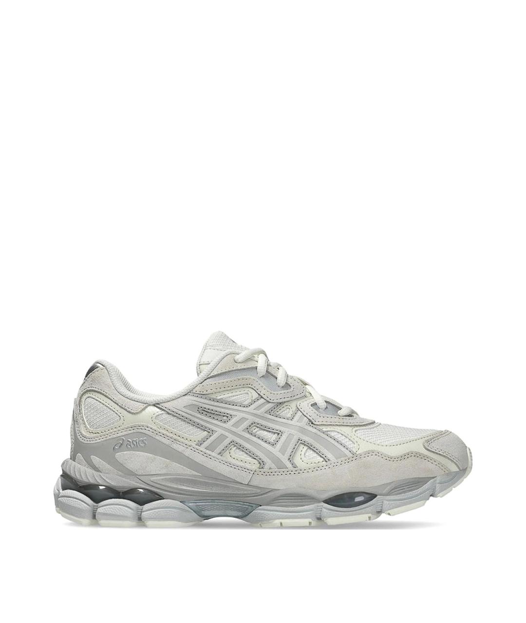 ASICS Белые замшевые низкие кроссовки / кеды, фото 1