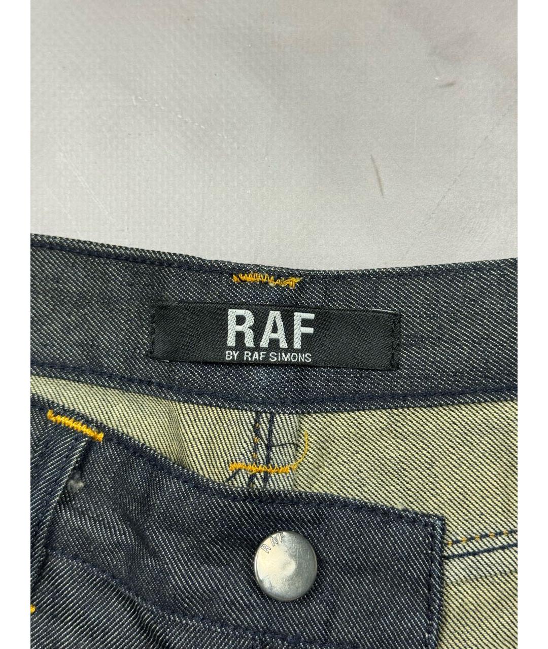 RAF SIMONS Антрацитовые хлопковые джинсы скинни, фото 7
