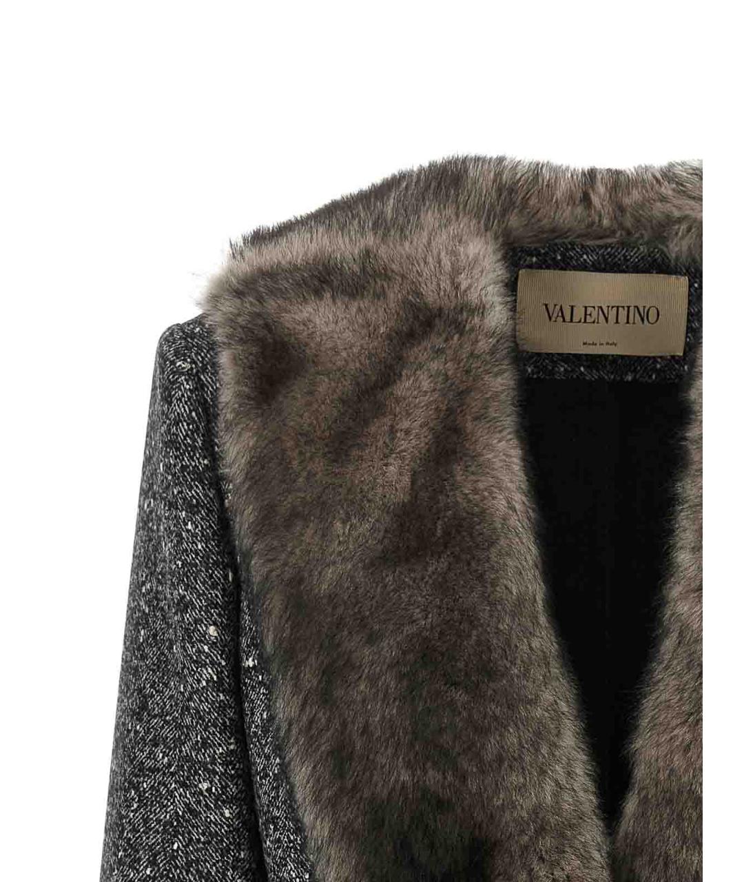 VALENTINO Серое шерстяное пальто, фото 3