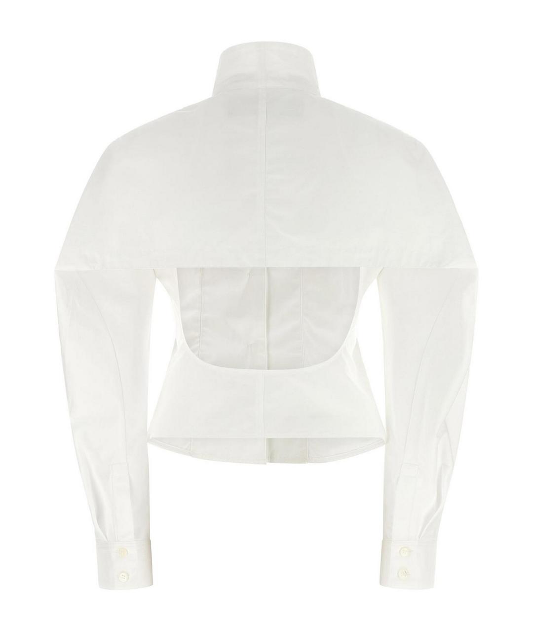 JACQUEMUS Белая хлопковая рубашка, фото 2