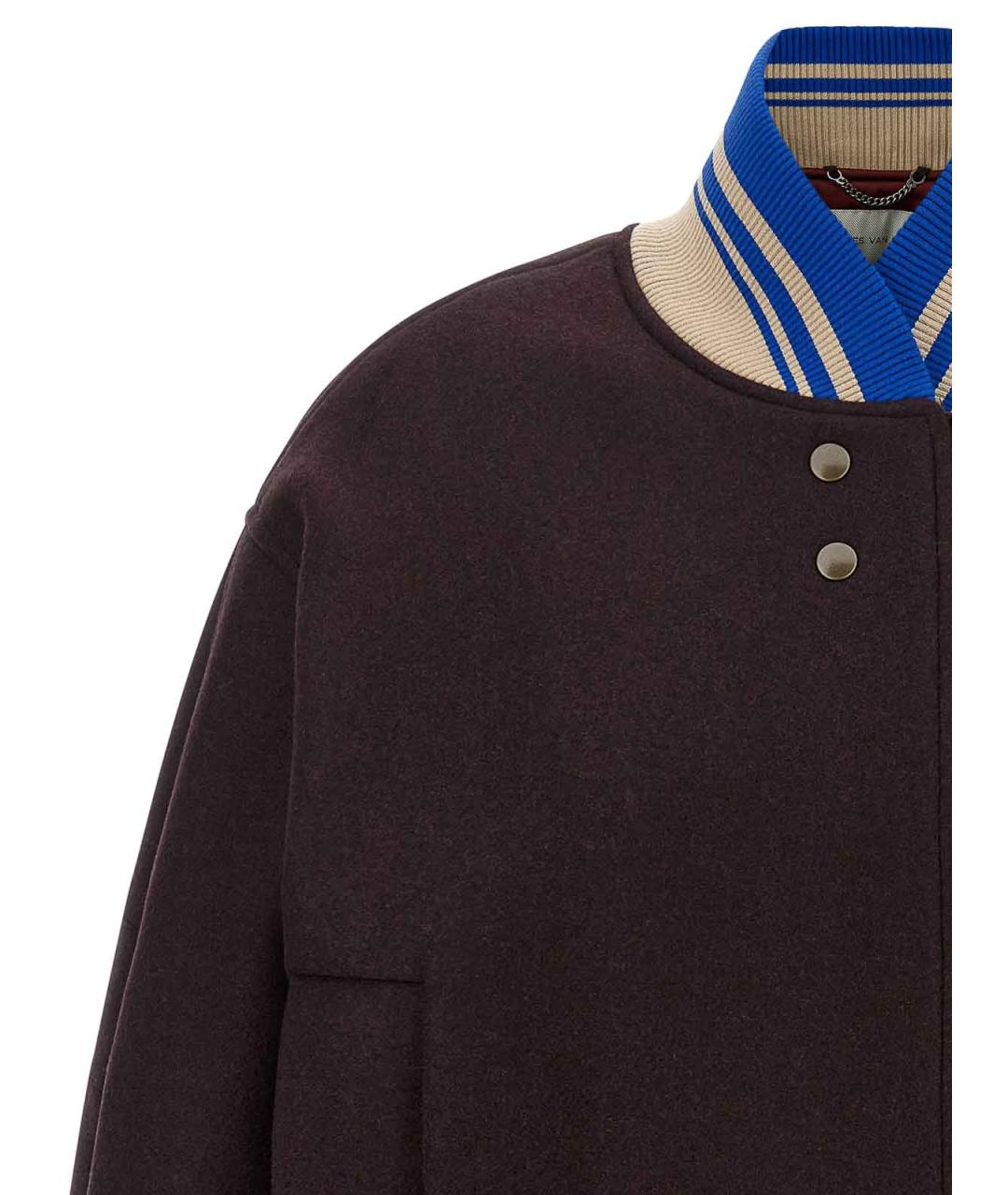 DRIES VAN NOTEN Фиолетовая шерстяная куртка, фото 3