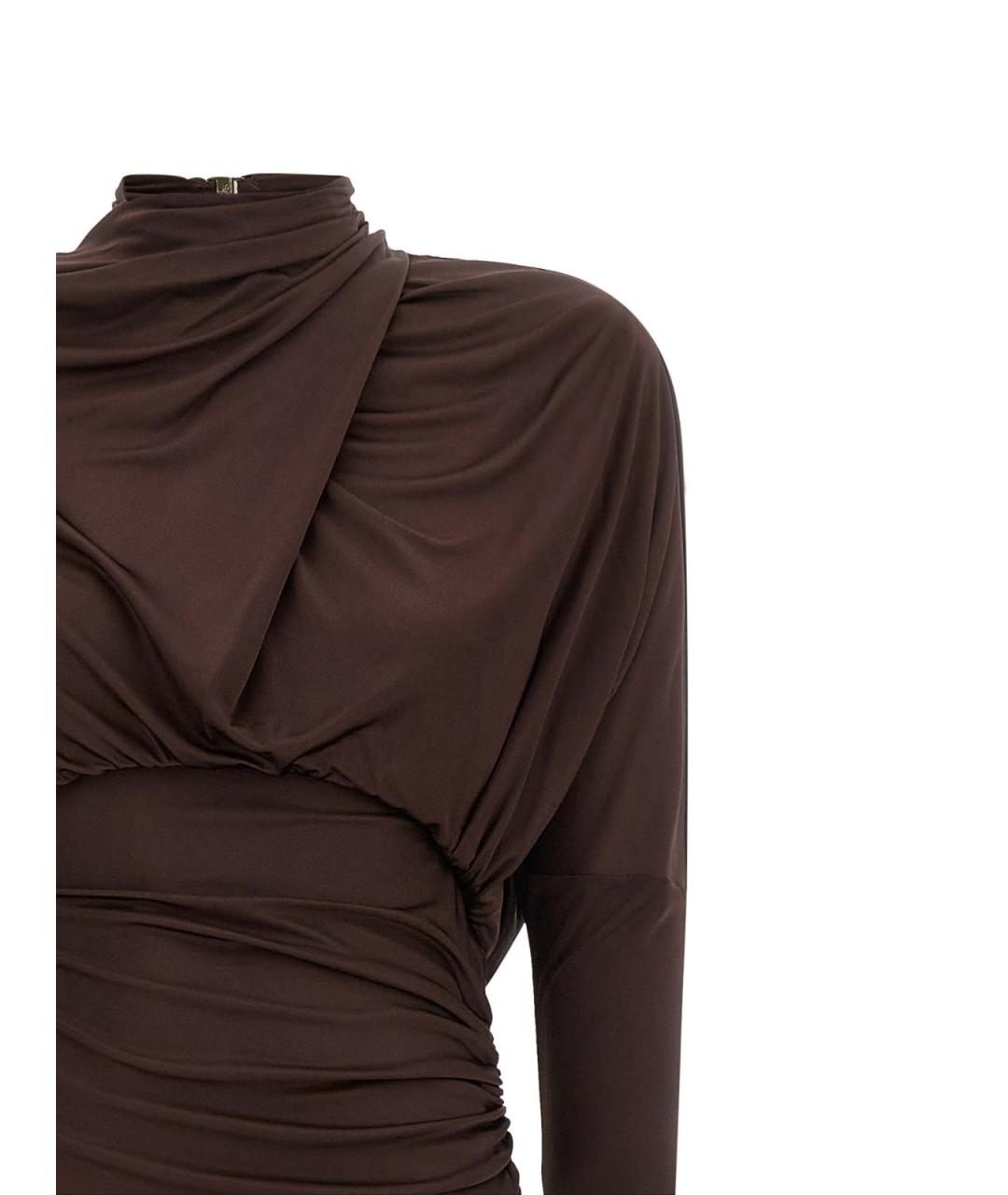 BALMAIN Коричневое вечернее платье, фото 3