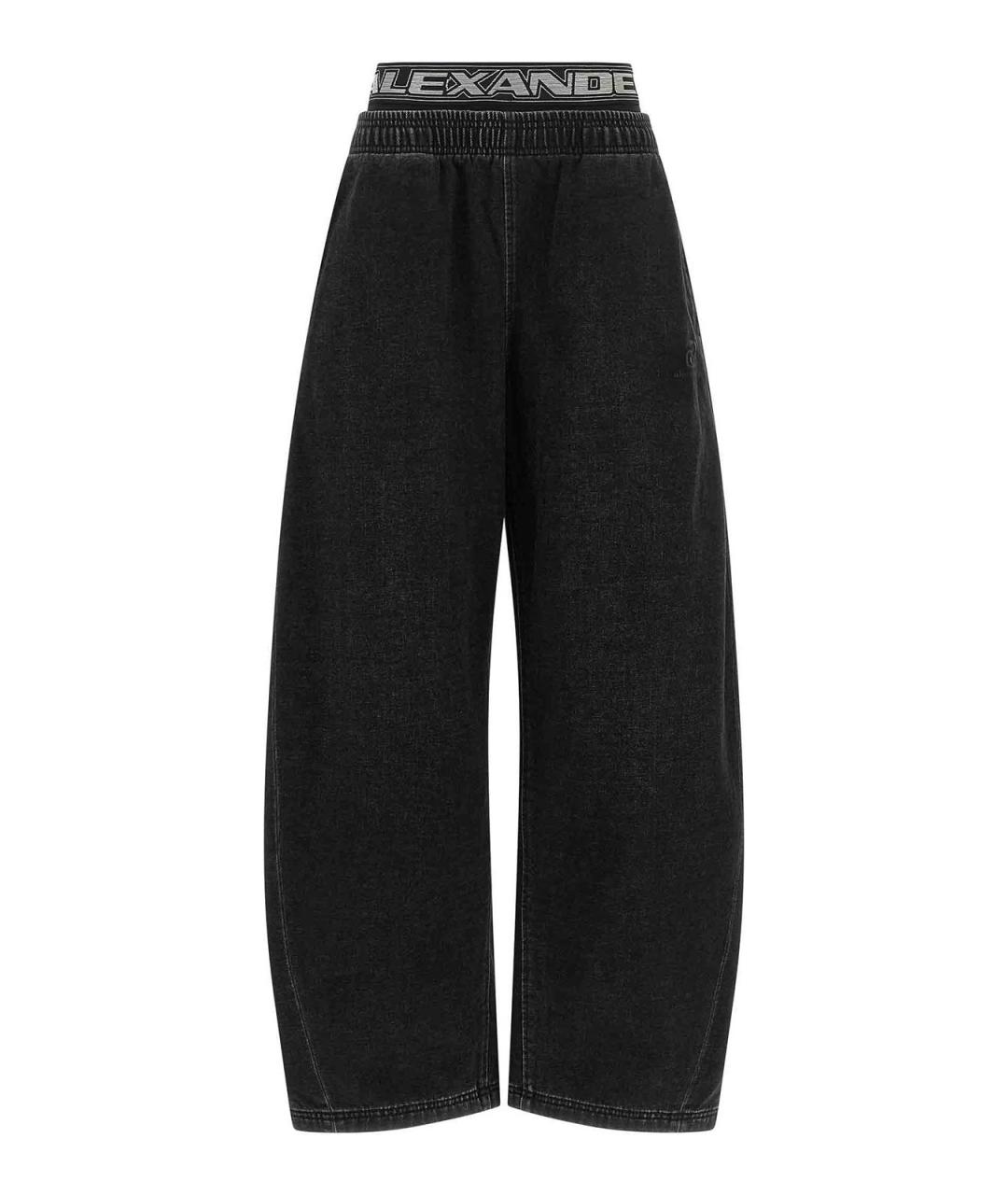 ALEXANDER WANG Черные хлопковые прямые джинсы, фото 1