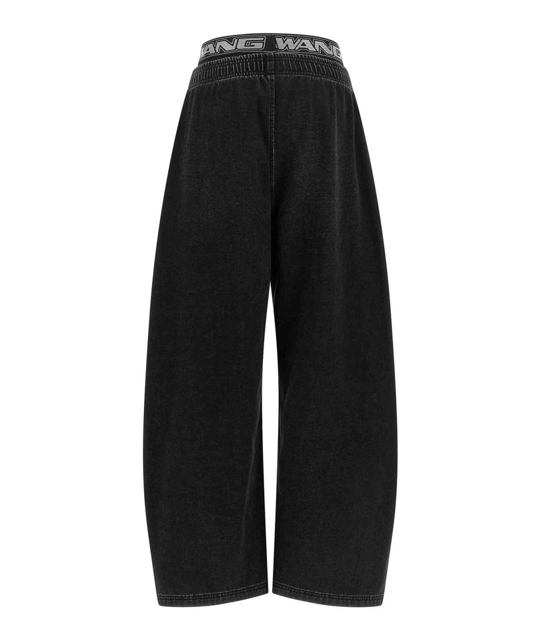 ALEXANDER WANG Черные хлопковые прямые джинсы, фото 2
