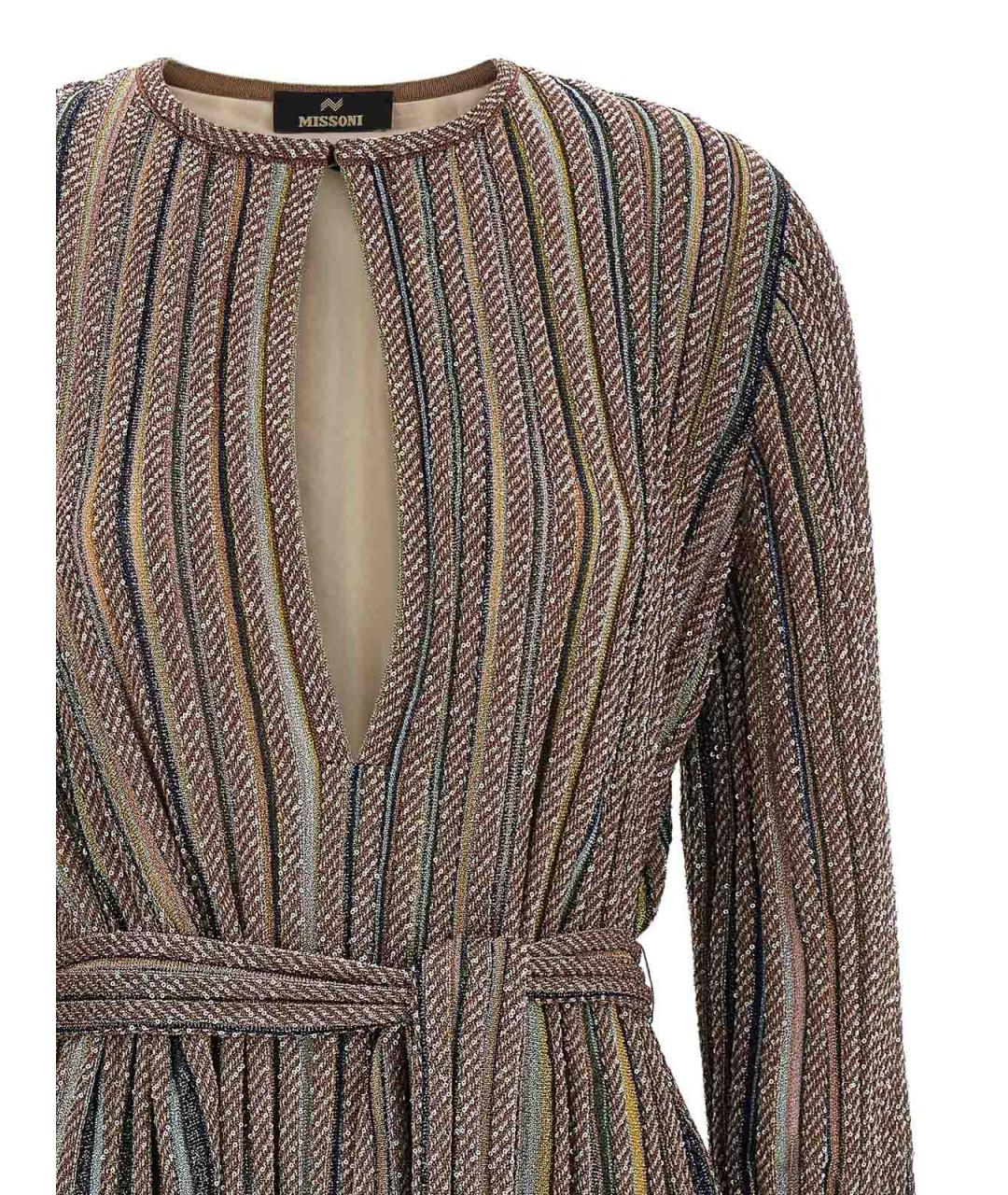 MISSONI Коричневое повседневное платье, фото 3