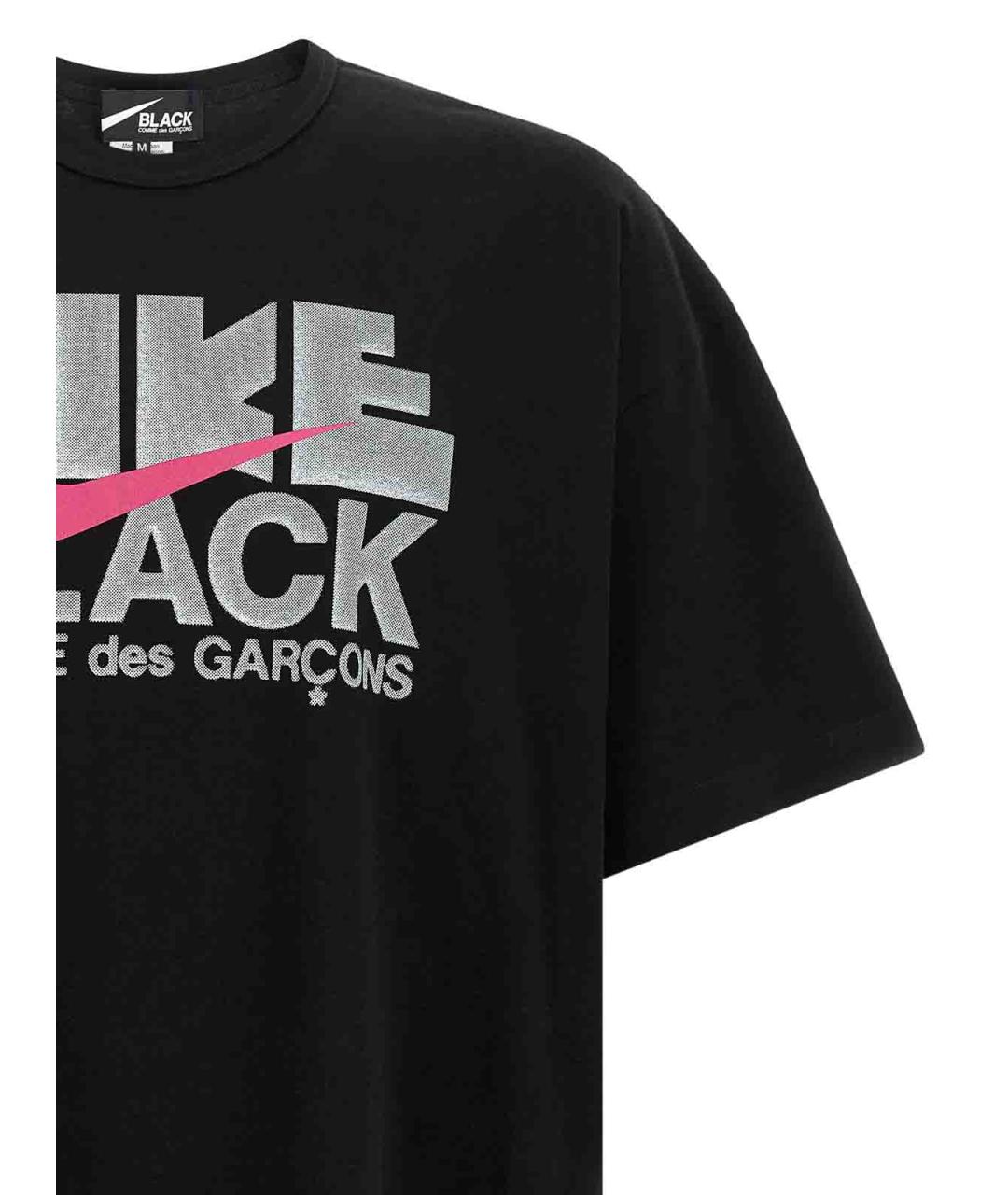COMME DES GARÇONS Черная хлопковая футболка, фото 3