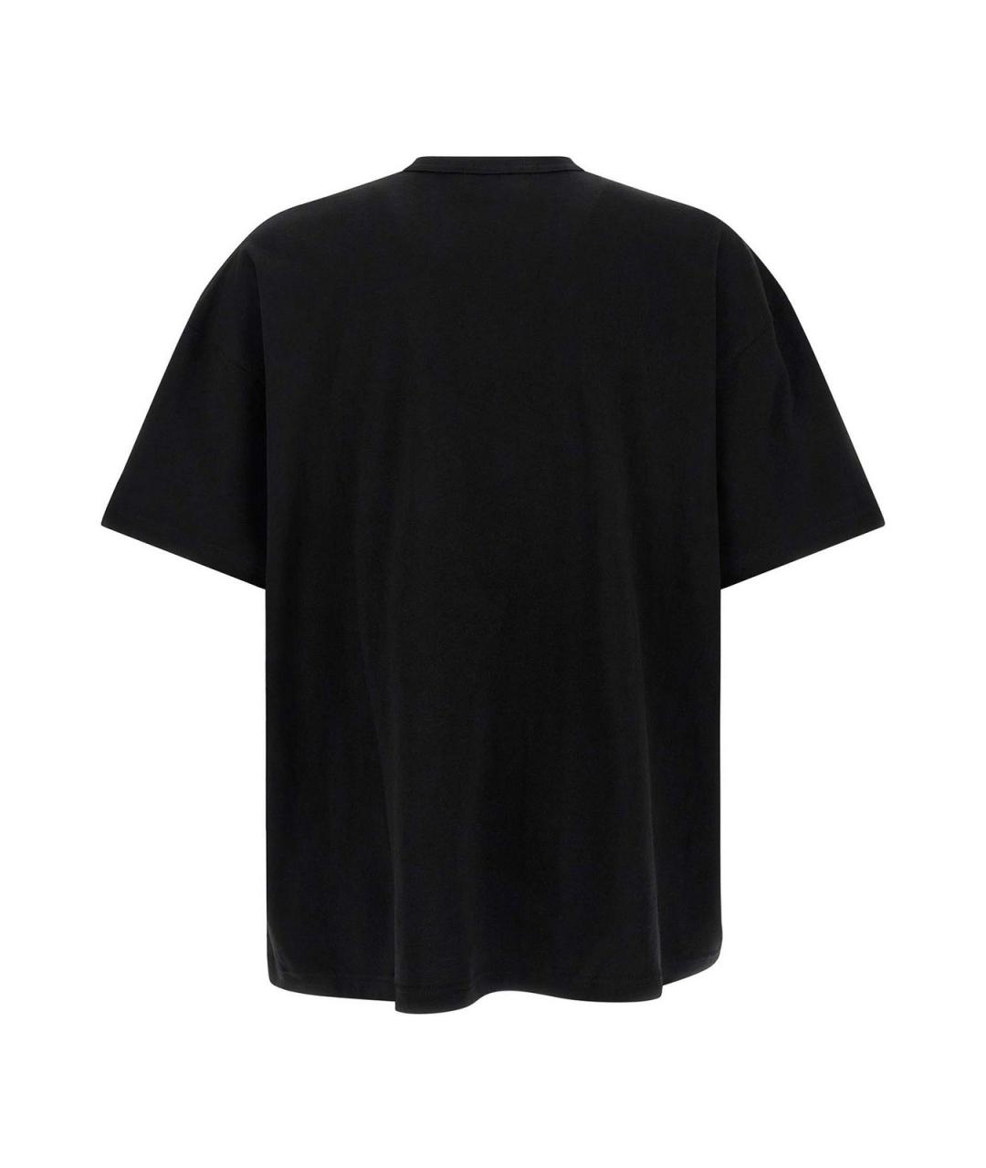 COMME DES GARÇONS Черная хлопковая футболка, фото 2