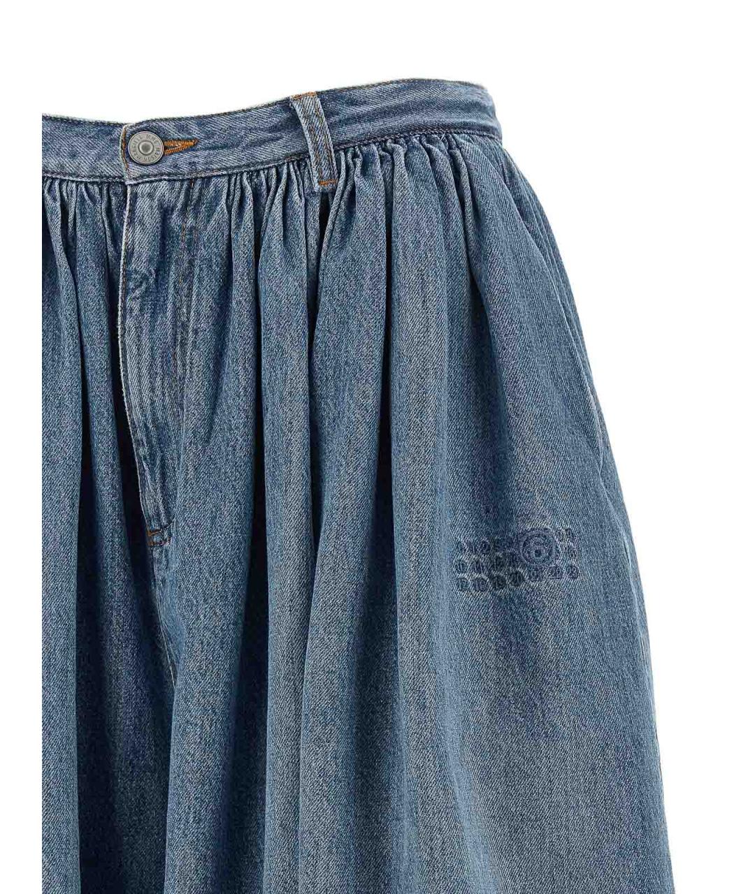 MM6 MAISON MARGIELA Синие хлопковые шорты, фото 3