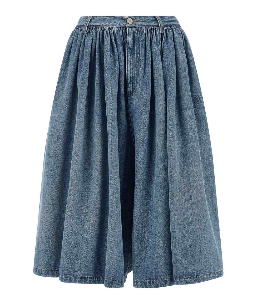 MM6 MAISON MARGIELA Синие хлопковые шорты, фото 1