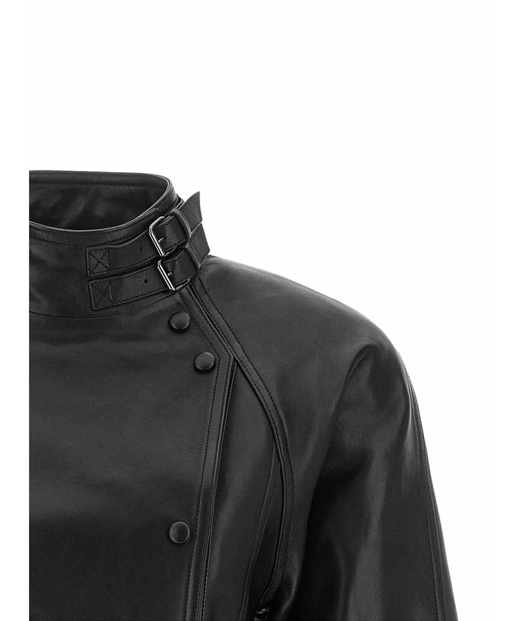 BALMAIN Черная кожаная куртка, фото 3