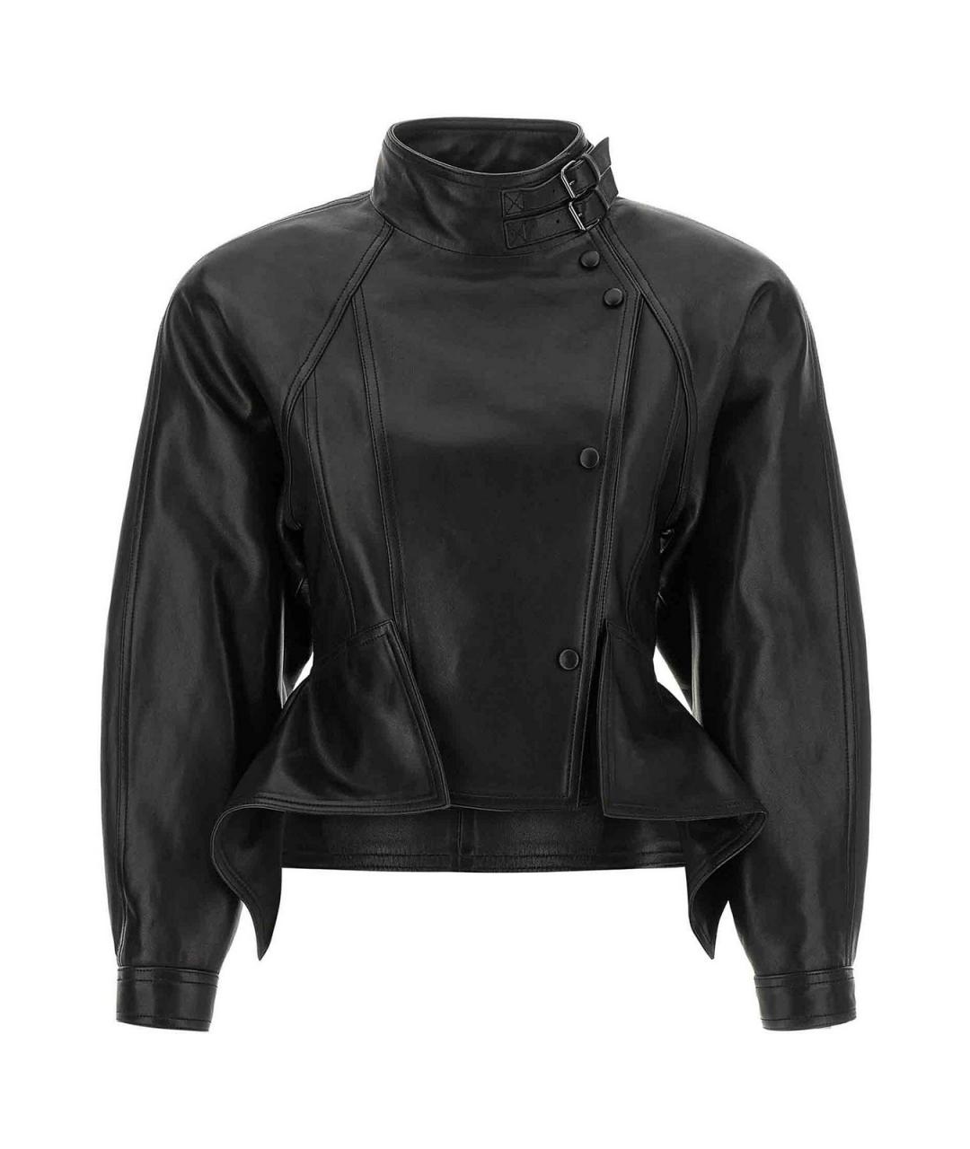 BALMAIN Черная кожаная куртка, фото 1