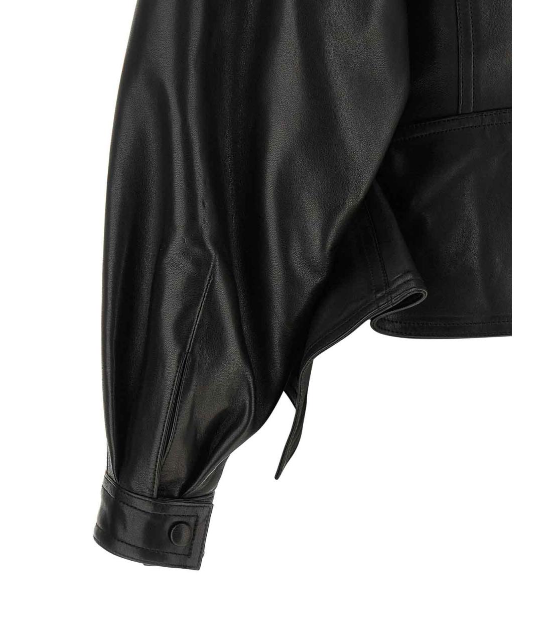BALMAIN Черная кожаная куртка, фото 4