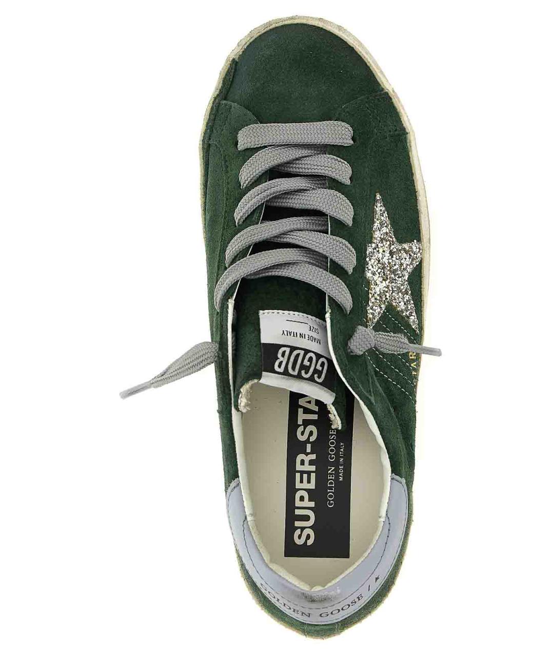 GOLDEN GOOSE Зеленые замшевые кеды, фото 4