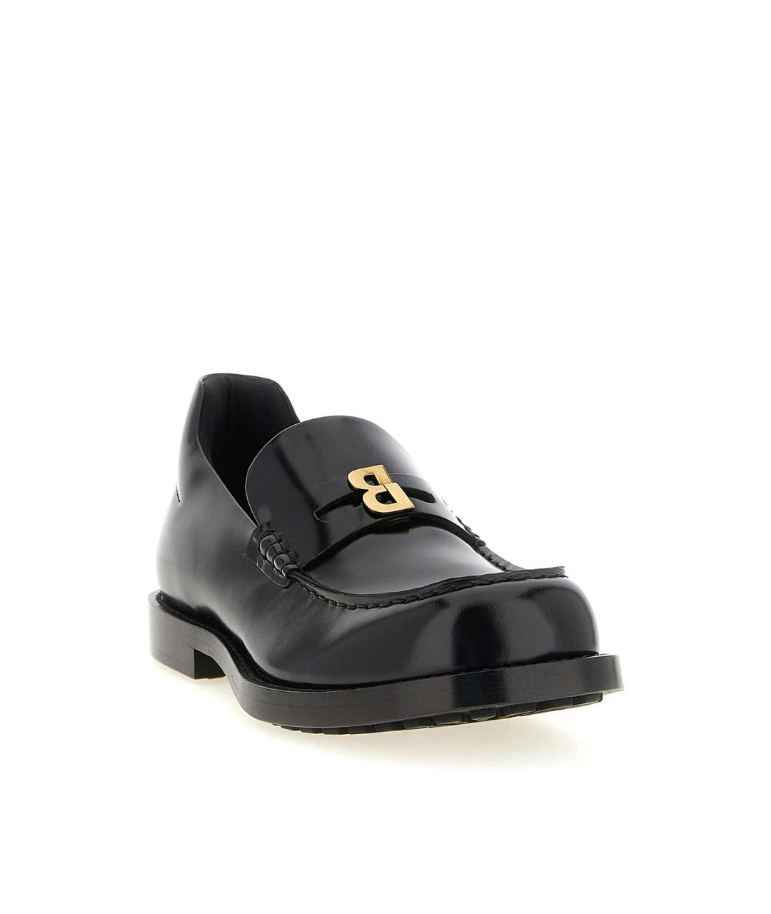 BALENCIAGA Черные кожаные лоферы, фото 2