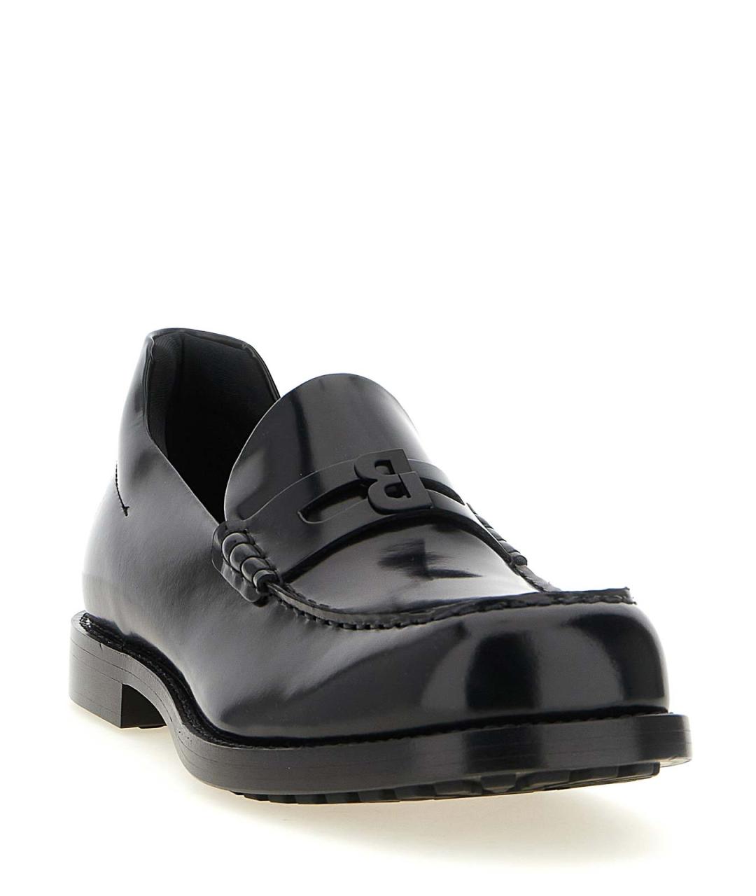 BALENCIAGA Черные кожаные лоферы, фото 2