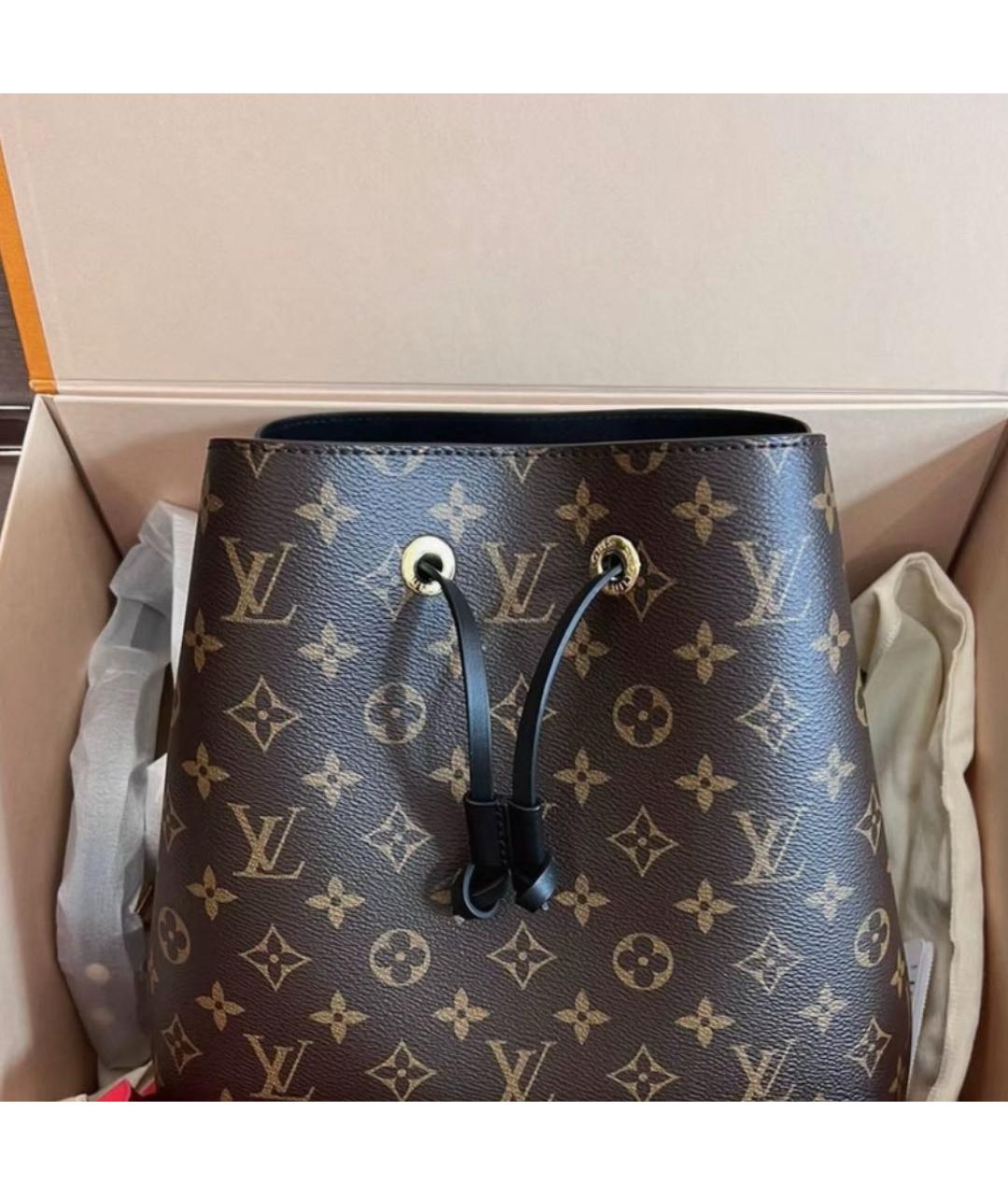 LOUIS VUITTON Коричневая сумка через плечо из канвы, фото 5