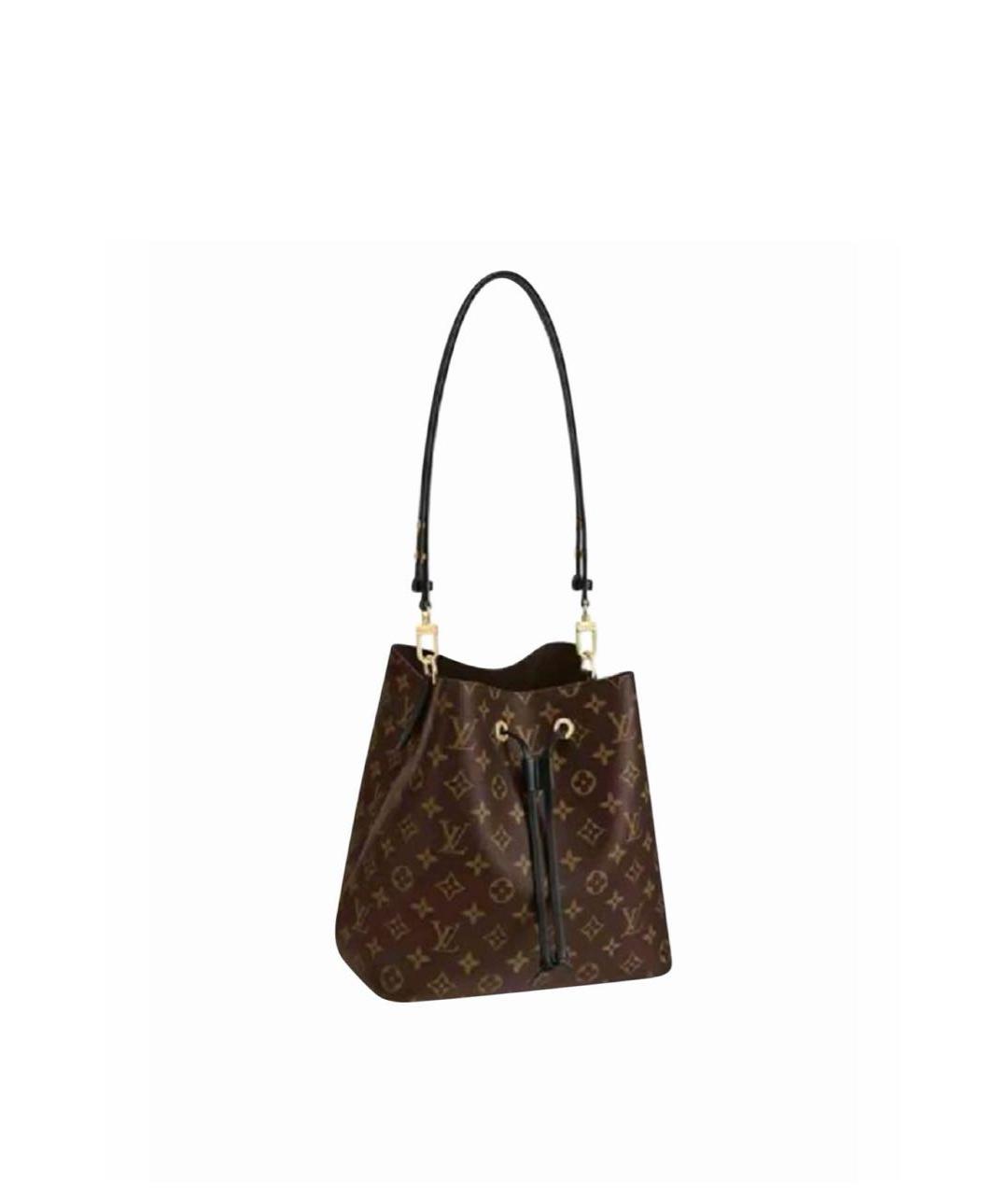 LOUIS VUITTON Коричневая сумка через плечо из канвы, фото 7