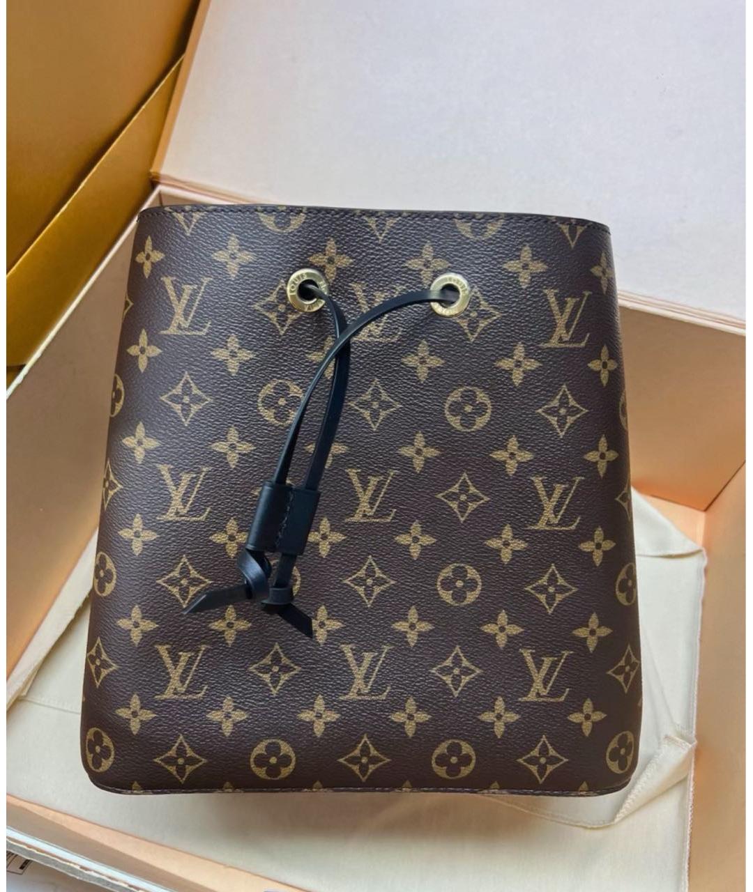 LOUIS VUITTON Коричневая сумка через плечо из канвы, фото 2