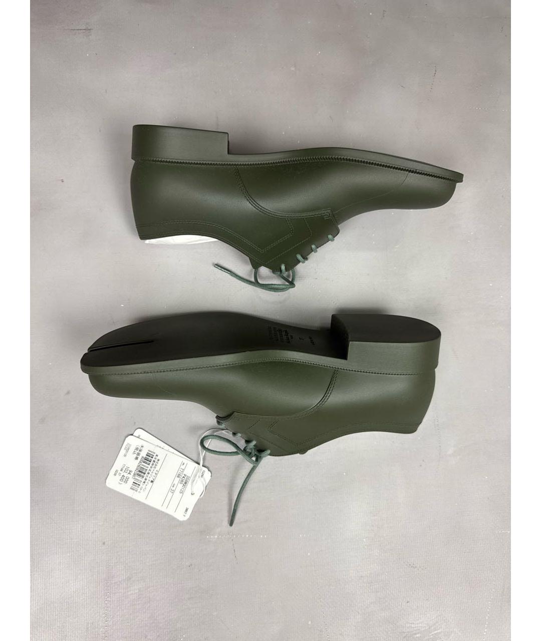 MAISON MARGIELA Хаки ботинки, фото 9
