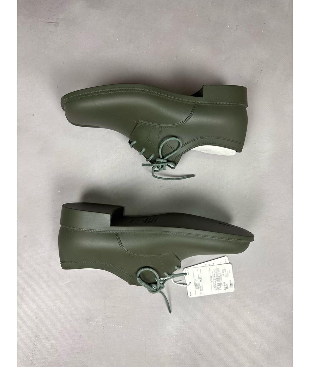 MAISON MARGIELA Хаки ботинки, фото 5