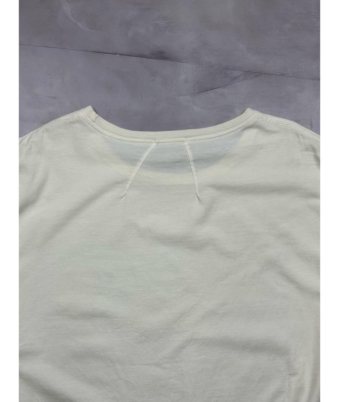 RHUDE Белая хлопковая футболка, фото 4