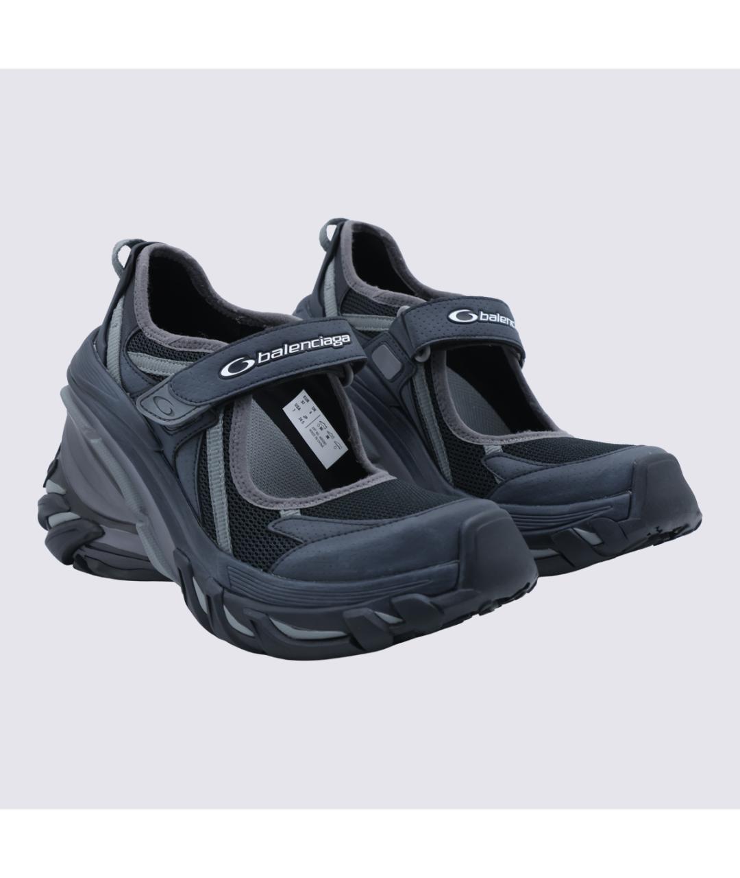 BALENCIAGA Черные синтетические кроссовки, фото 2