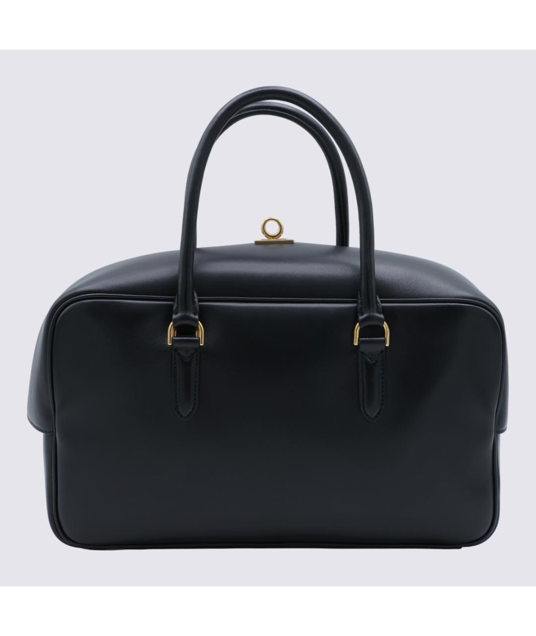 BALENCIAGA Черная кожаная сумка тоут, фото 3