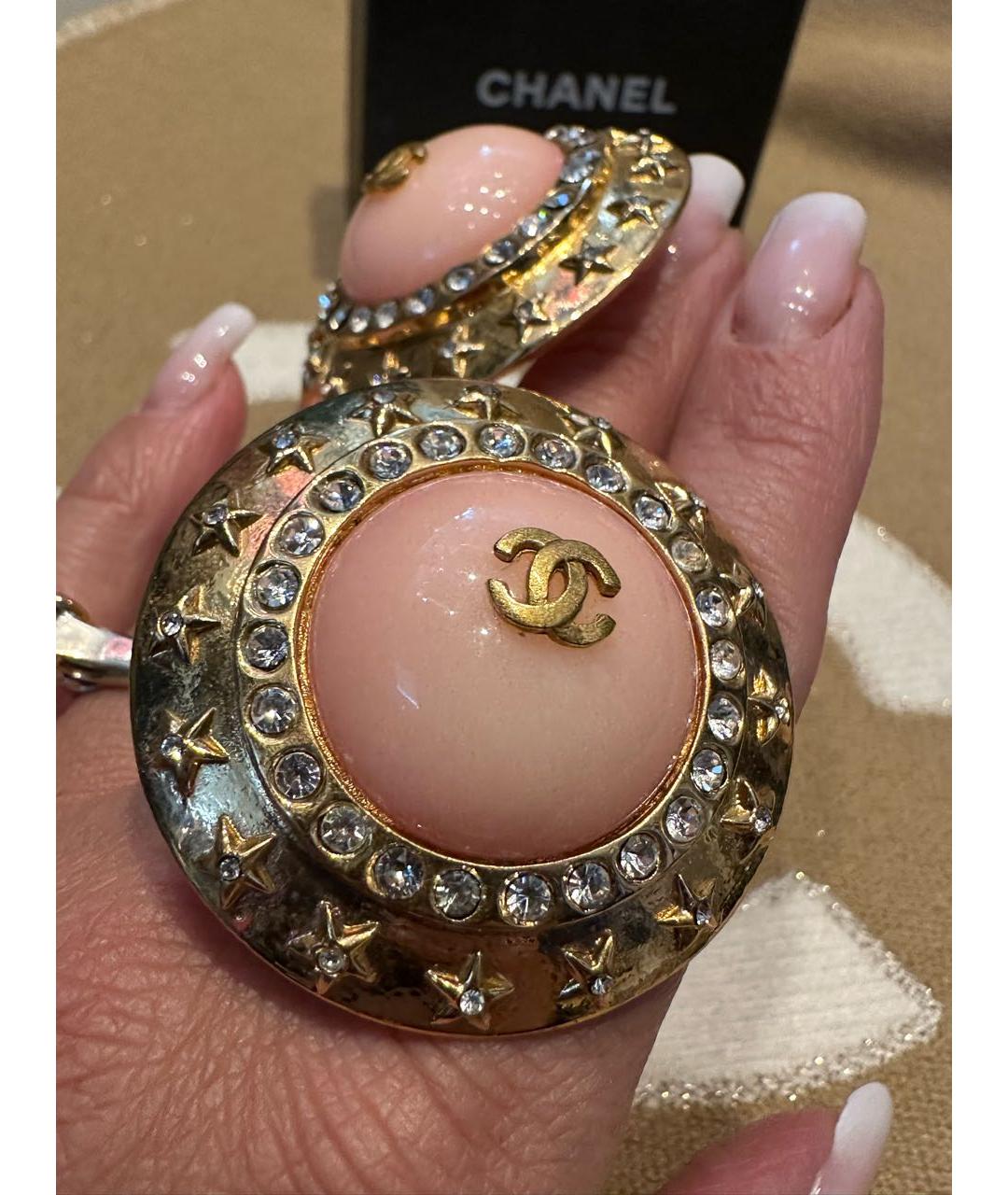 CHANEL Коралловые клипсы, фото 2