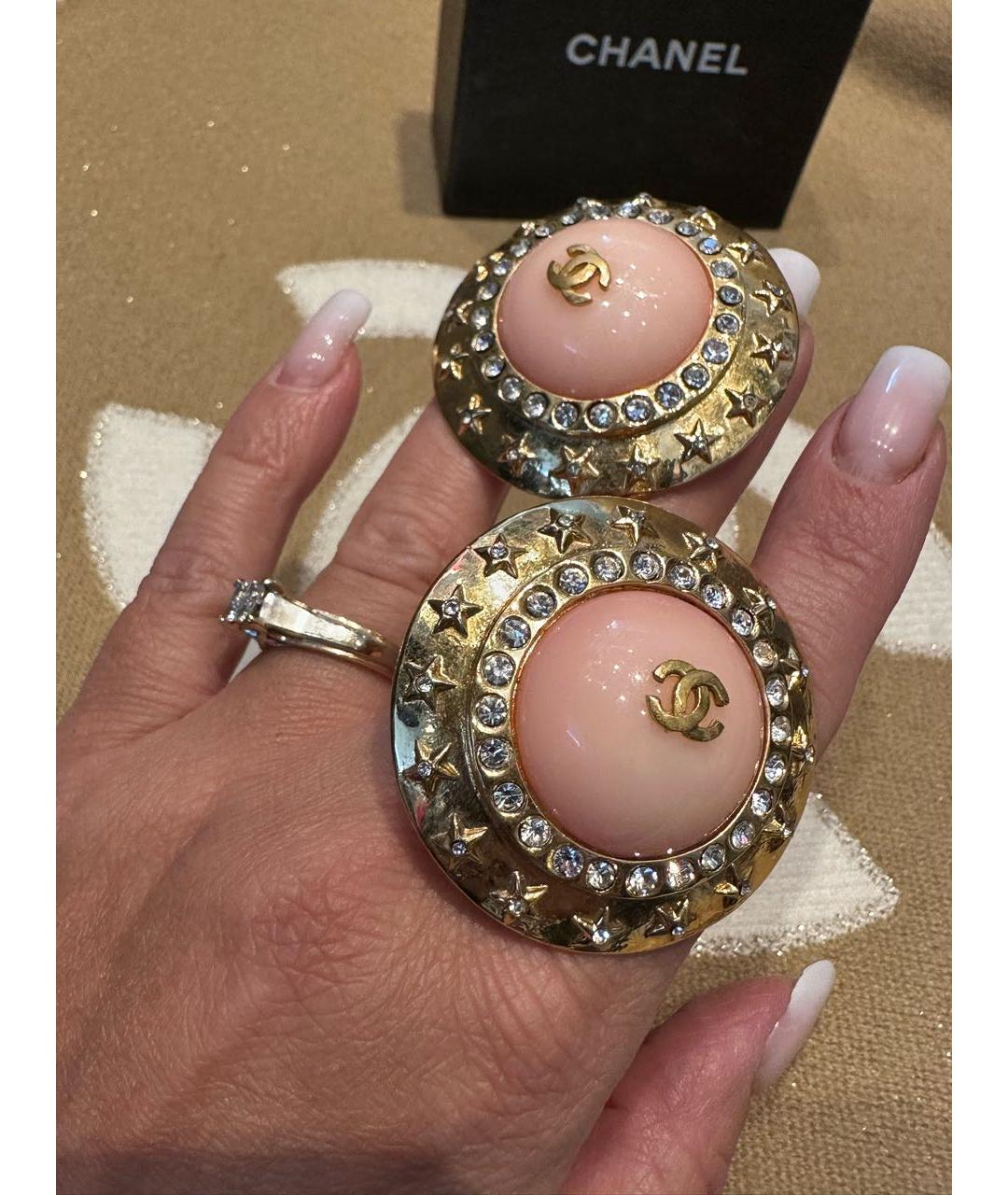 CHANEL Коралловые клипсы, фото 6