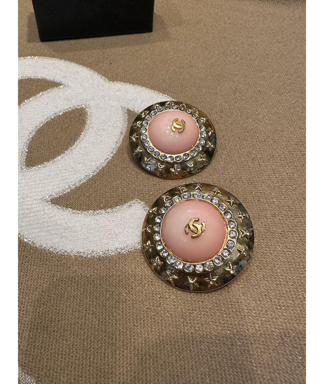 CHANEL Коралловые клипсы, фото 3