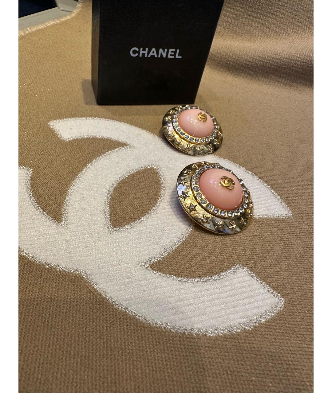 CHANEL Коралловые клипсы, фото 5