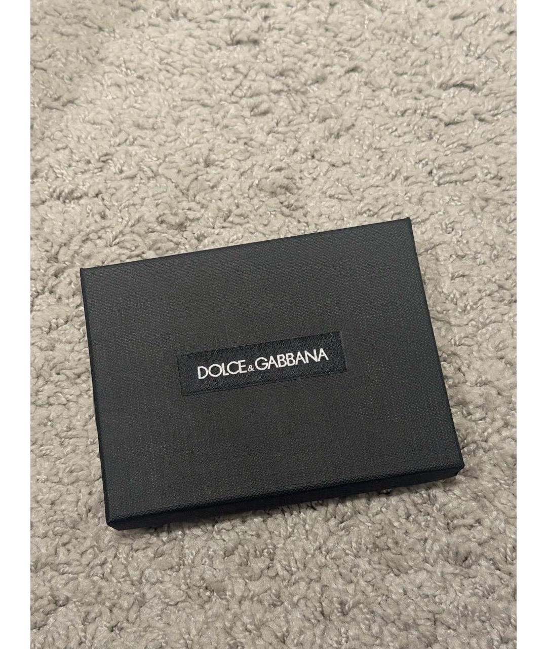 DOLCE&GABBANA Черный кожаный кардхолдер, фото 6