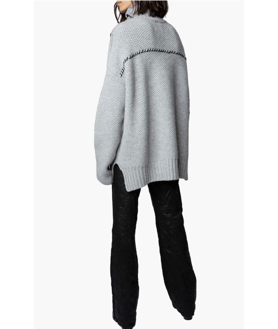 ZADIG & VOLTAIRE Серый кашемировый джемпер / свитер, фото 8