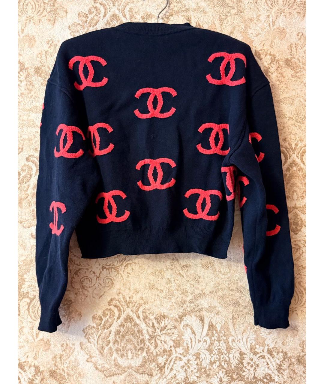 CHANEL Темно-синий кашемировый джемпер / свитер, фото 2