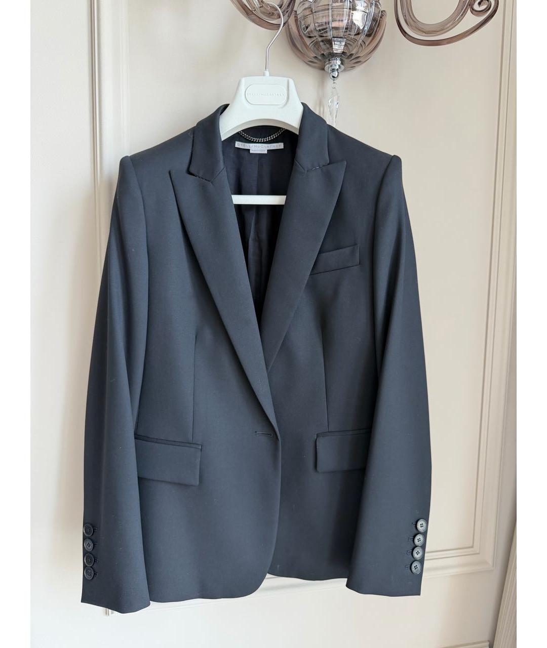 STELLA MCCARTNEY Черный шерстяной костюм с брюками, фото 8