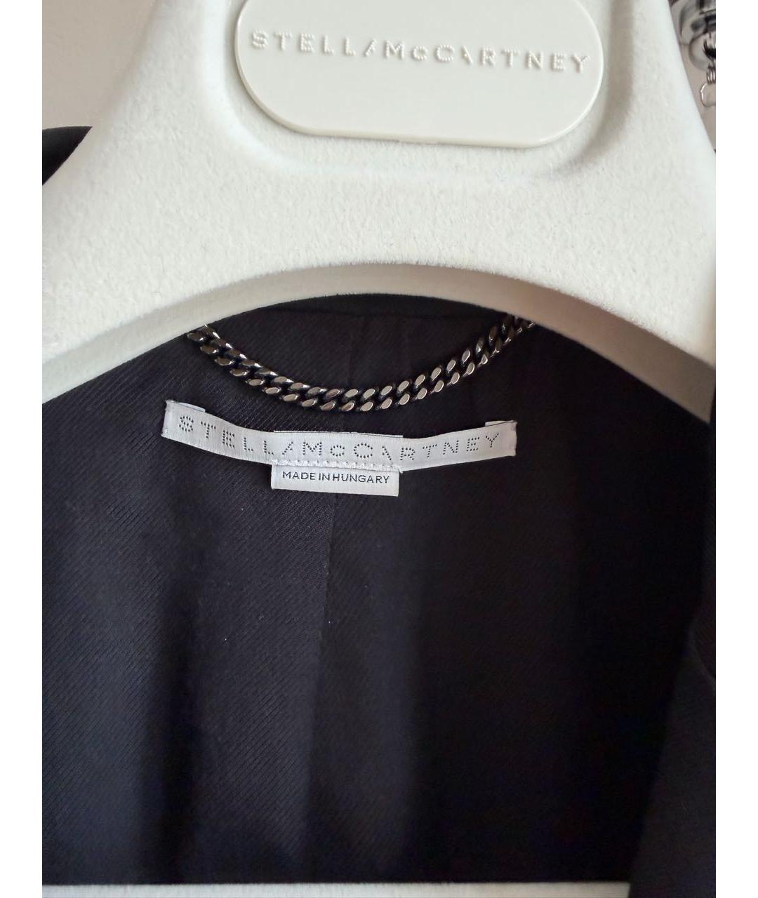 STELLA MCCARTNEY Черный шерстяной костюм с брюками, фото 3