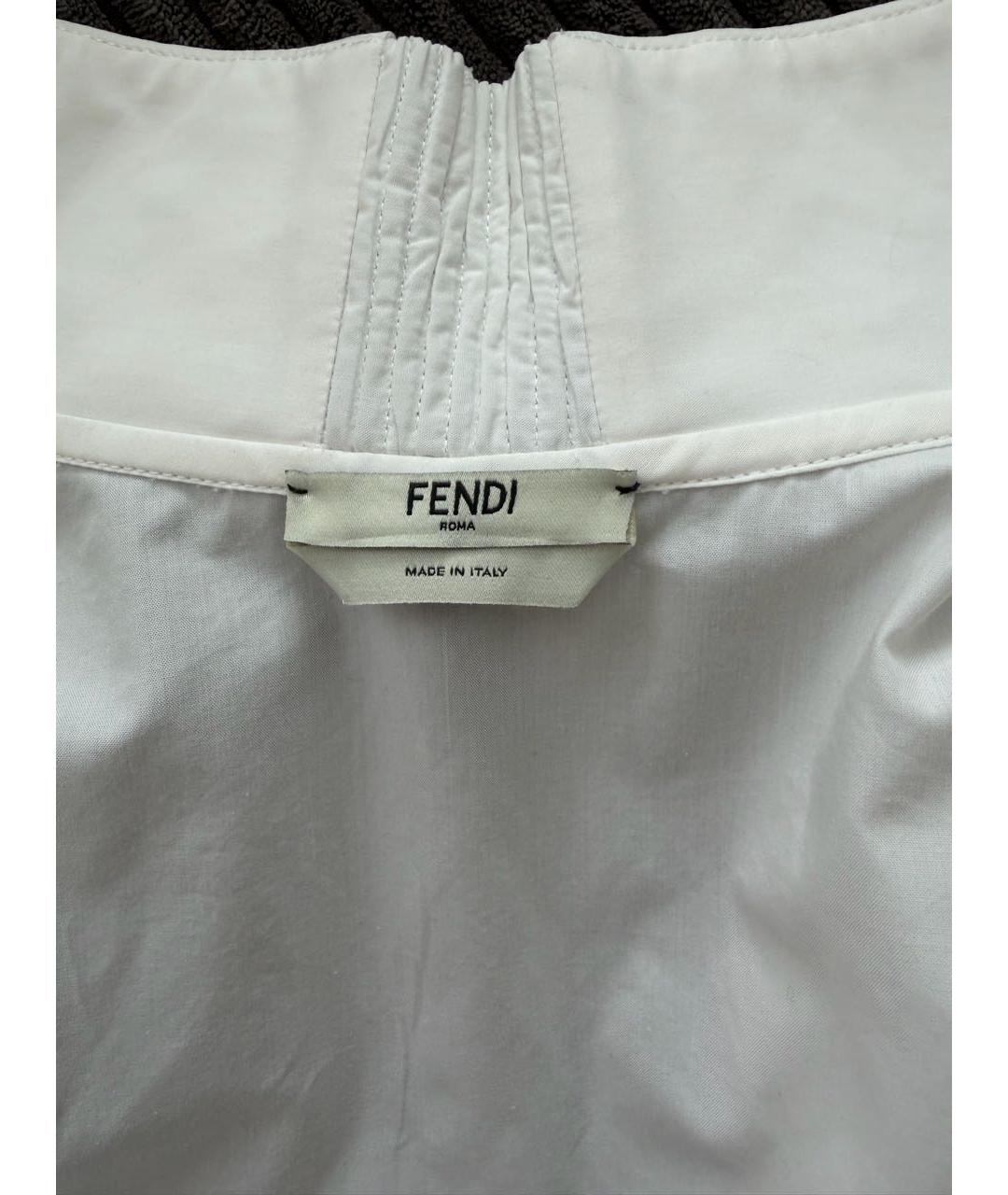 FENDI Бирюзовая хлопковая рубашка, фото 4
