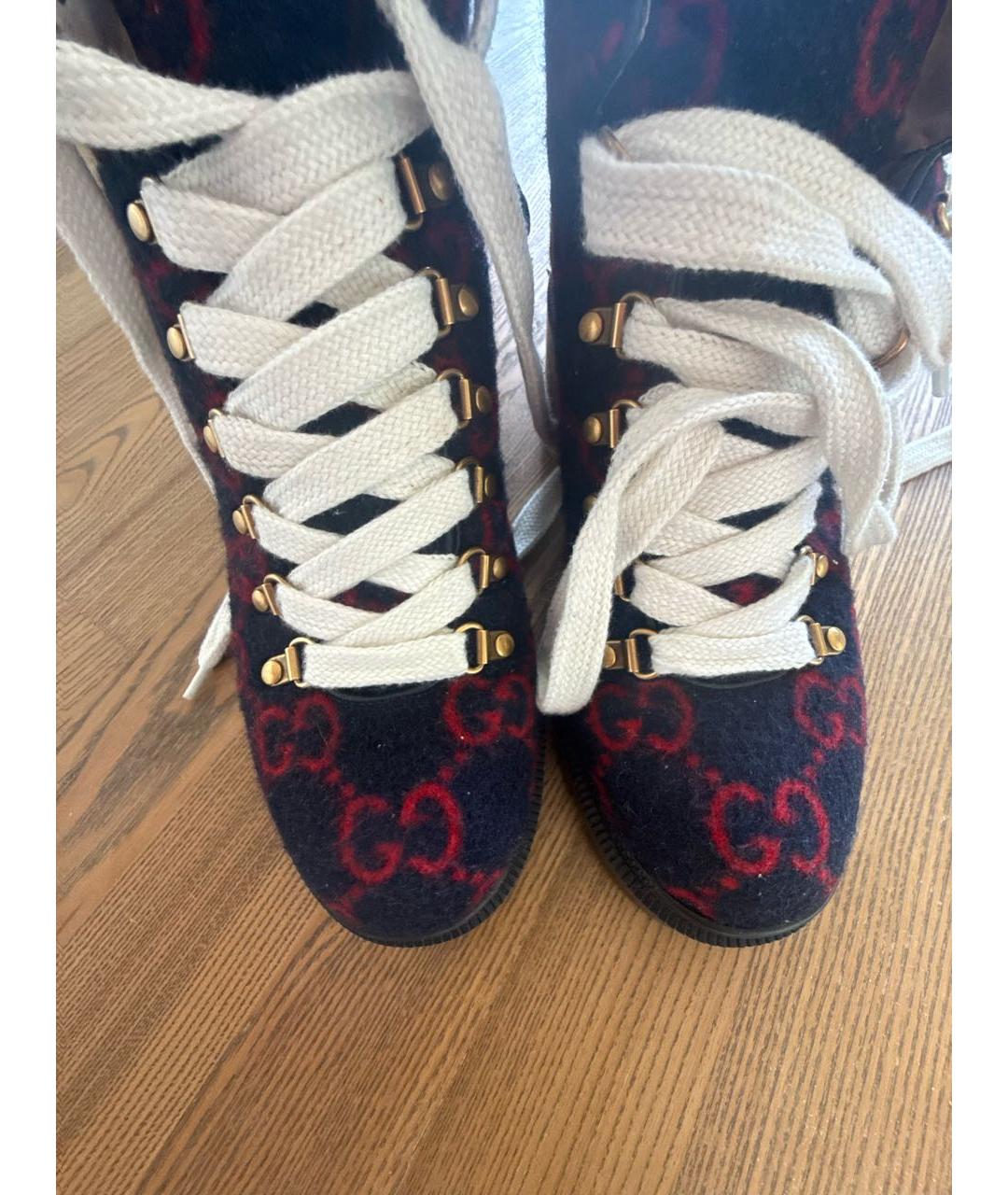 GUCCI Темно-синие ботинки, фото 2